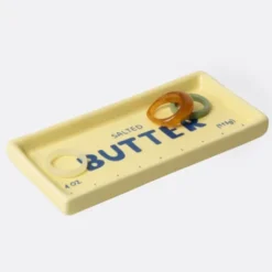 Ablageschale Butter - Teller eckig aus Keramik