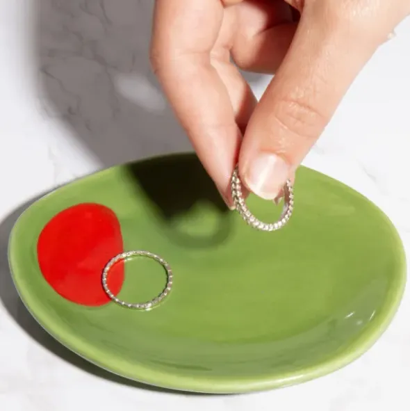 Ablageschale Olive für kleine Utensilien aus Keramik