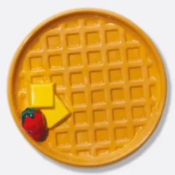 Ablageschale Waffel-Optik für kleine Utensilien aus Keramik