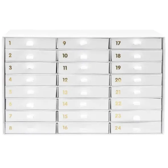 Adventskalender Box, 24 Schubladen zum selber Befüllen