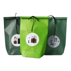 Adventskalender DIY - 24 Tüten zum selber Befüllen, grün