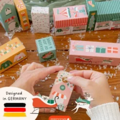 Adventskalender Kisten Holly Jolly – 24 bunte Boxen zum Befüllen