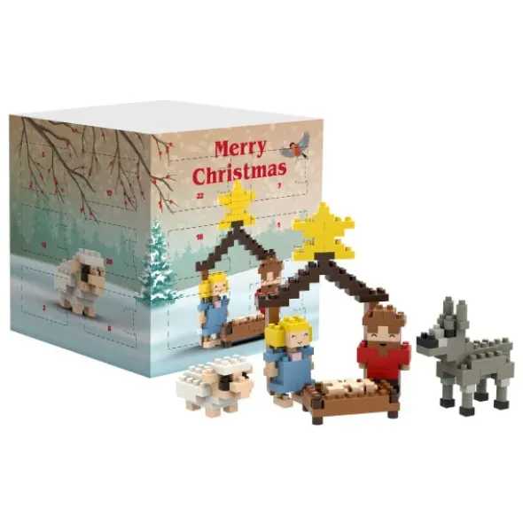 Adventskalender Krippe - 200 BRIXIES Mini-Bausteine | Level 2