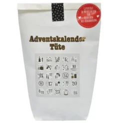 Adventskalender Tüte mit 24 Rubbelkarten