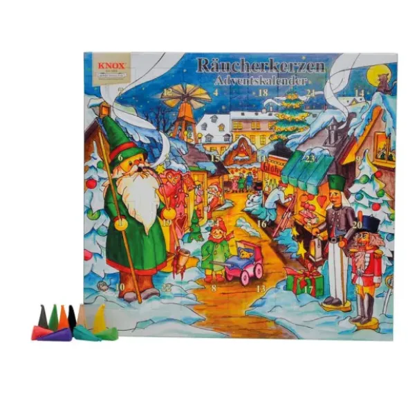 Adventskalender WEIHNACHTSMARKT - 24 Räucherkerzen