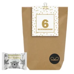 Adventstüte KLEINE DINGE - 6 Glückskekse mit Lebkuchengeschmack