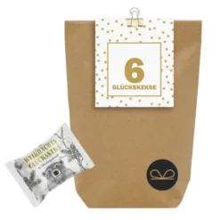 Adventstüte KLEINE DINGE - 6 Glückskekse mit Lebkuchengeschmack