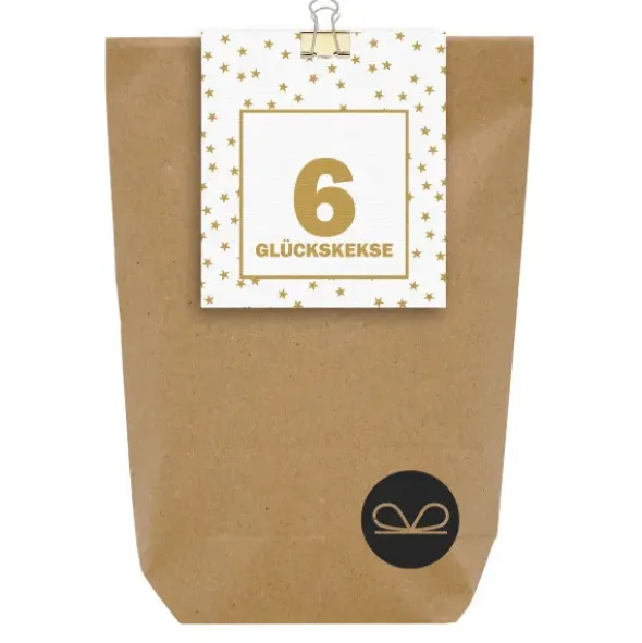 Adventstüte KLEINE DINGE - 6 Glückskekse mit Lebkuchengeschmack
