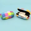 Aufbewahrungsdose Mini Case - Karo bunt