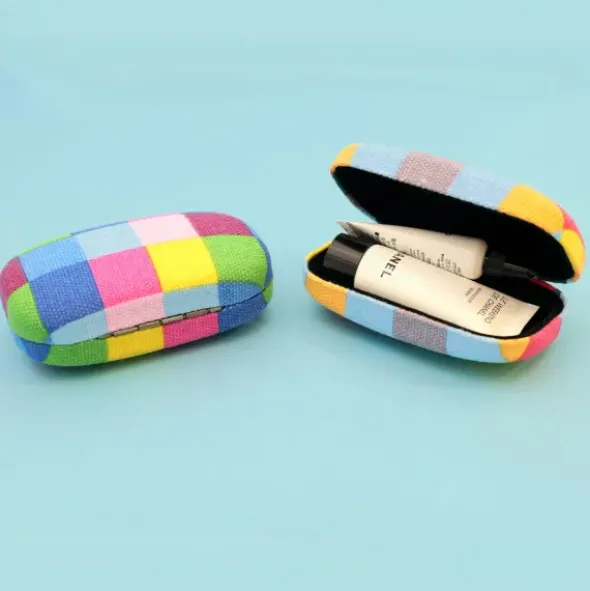 Aufbewahrungsdose Mini Case - Karo bunt
