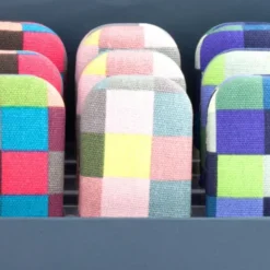Aufbewahrungsdose Mini Case - Karo bunt