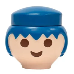Aufbewahrungsdose Playmobil Figur - Kopf Mann blau