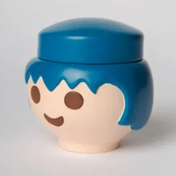 Aufbewahrungsdose Playmobil Figur - Kopf Mann blau
