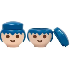 Aufbewahrungsdose Playmobil Figur - Kopf Mann blau