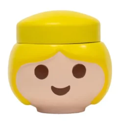 Aufbewahrungsdose Playmobil Figur - Kopf Frau gelb