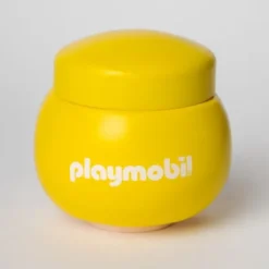 Aufbewahrungsdose Playmobil Figur - Kopf Frau gelb