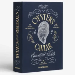 Austern und Kaviar Set im Aufbewahrungsbuch 11-teilig – Austernbesteck in Geschenkbox