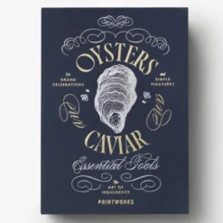 Austern und Kaviar Set im Aufbewahrungsbuch 11-teilig – Austernbesteck in Geschenkbox