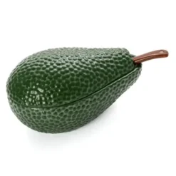 Avocado Bowl – Servierschale aus Keramik mit Löffel und Deckel