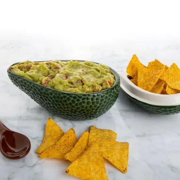 Avocado Bowl – Servierschale aus Keramik mit Löffel und Deckel