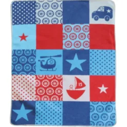 Babydecke Juwel Patch Boy navy 70x90 cm