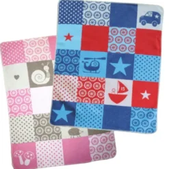 Babydecke Juwel Patch Boy navy 70x90 cm