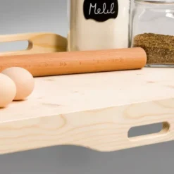 Backbrett extra groß - Nudelbrett XL aus Holz 80 x 49 cm