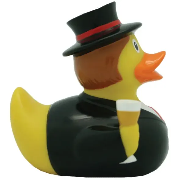Badeente Bräutigam m. Zylinder