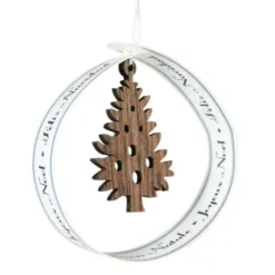 Baumschmuck Hänger WEIHNACHTSBAUM / Weihnachtshänger LOOP mit Klappkarte