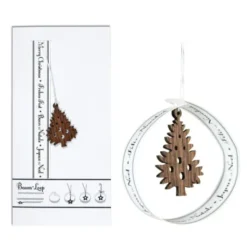 Baumschmuck Hänger WEIHNACHTSBAUM / Weihnachtshänger LOOP mit Klappkarte
