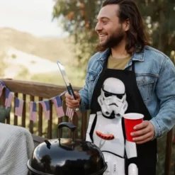 BBQ-Set Original Stormtrooper – 4-teiliges Grillset mit Stormtrooper-Motiv im Zugbeutel