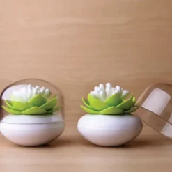 Behälter für Wattestäbchen - Lotus Cotton Bud, grün