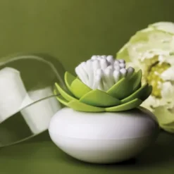 Behälter für Wattestäbchen - Lotus Cotton Bud, grün