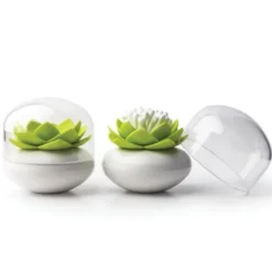 Behälter für Wattestäbchen - Lotus Cotton Bud, grün