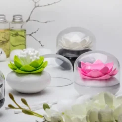 Behälter für Wattestäbchen - Lotus Cotton Bud, grün