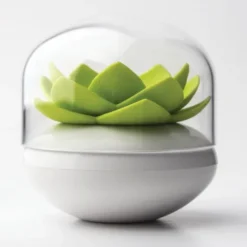 Behälter für Wattestäbchen - Lotus Cotton Bud, grün