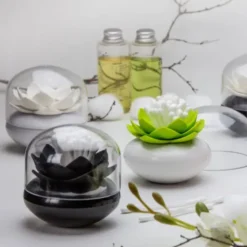 Behälter für Wattestäbchen - Lotus Cotton Bud, weiß