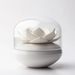Behälter für Wattestäbchen - Lotus Cotton Bud, weiß