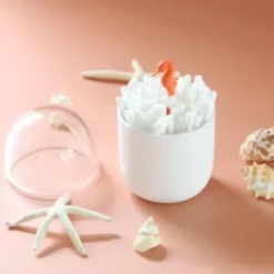 Behälter für Wattestäbchen - Seepferdchen