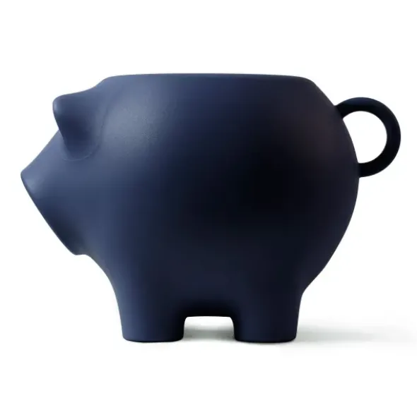 Beistellschwein SeaPig Recycle blau – Beistelltisch in Schweineform