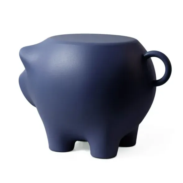 Beistellschwein SeaPig Recycle blau – Beistelltisch in Schweineform