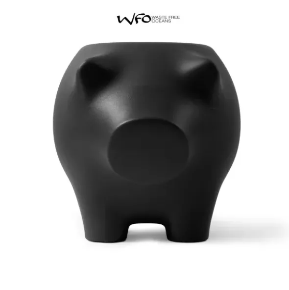 Beistellschwein SeaPig Recycle schwarz – Beistelltisch in Schweineform