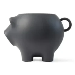 Beistellschwein SidePig anthrazit grau – Hocker und Beistelltisch in Schweineform