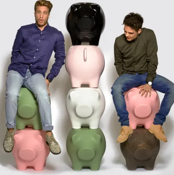 Beistellschwein SidePig, hellblau