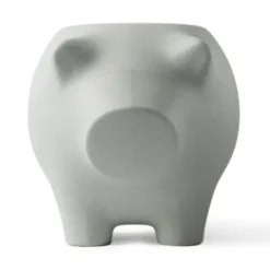 Beistelltisch Schwein SidePig, grau stone