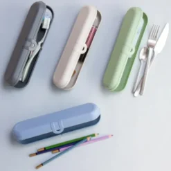 Bestecketui KLIKK grau – Aufbewahrungsbox für To-go Besteckset