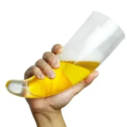 Bierglas Horn - Glas Bierkrug 0,6 l