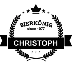 Bierkrug mit Gravur BIERKÖNIG + Name und Geburtsjahr
