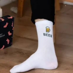 Bier Socken BEER bestickt - Gr: 43-46