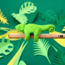 Bleistift mit Radiergummi JUNGLE ERASERS - Chamäleon